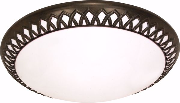 Picture of NUVO Lighting 60/925 Rustica - 3 Light CFL - 17" - Flush Mount - (3) 18w GU24 / Lamps Included