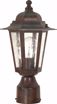 Picture of NUVO Lighting 60/995 Cornerstone - 1 Light - 14" - Post Lantern - with Clear Seed Glass