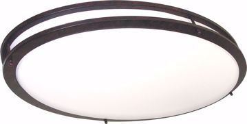 Picture of NUVO Lighting 60/999 Glamour - 2 Light CFL - 32" Oval - Flush Mount - (2) 36W Fluorescent