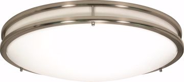 Picture of NUVO Lighting 62/1035 Glamour LED 10" Flush Mount Fixture - Brushed Nickel Finish - Lamps Included