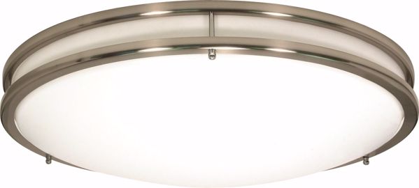 Picture of NUVO Lighting 62/1038 Glamour LED 24" Flush Mount Fixture - Brushed Nickel Finish - Lamps Included