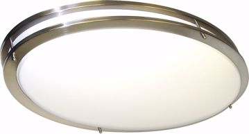Picture of NUVO Lighting 62/1041 Glamour LED 32" Oval Flush Mount Fixture - Brushed Nickel Finish - Lamps Included