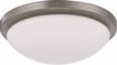 Picture of NUVO Lighting 62/1042 Button LED 11" Flush Mount Fixture - Brushed Nickel Finish - Lamps Included