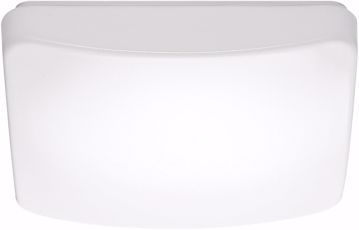 Picture of NUVO Lighting 62/1097 11" Flush Mounted LED Light Fixture; Square shape; White Finish; With Occupancy Sensor; 120V