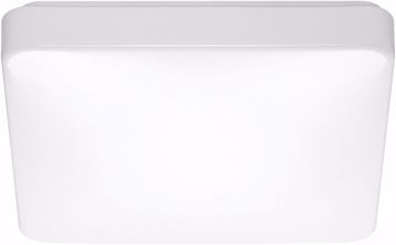 Picture of NUVO Lighting 62/1098 14" Flush Mounted LED Light Fixture; Square shape; White Finish; With Occupancy Sensor;120V