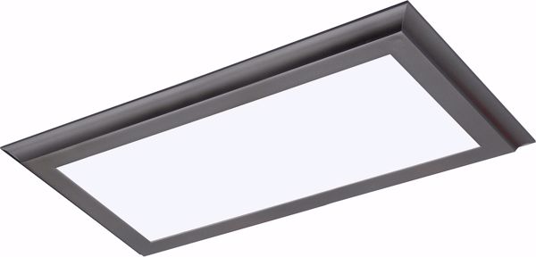 Picture of NUVO Lighting 62/1172 22 watt; 12" x 24" Surface Mount LED Fixture; 3000K; Gun Metal Finish; 100-277 volts