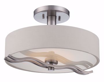 Picture of NUVO Lighting 62/118 Wave - LED Semi Flush