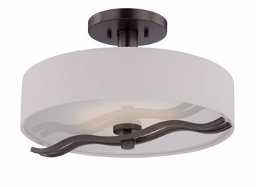 Picture of NUVO Lighting 62/138 Wave - LED Semi Flush
