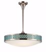 Picture of NUVO Lighting 62/141 Raindrop - Large Pendant with White Glass and removable Aquamarine insert