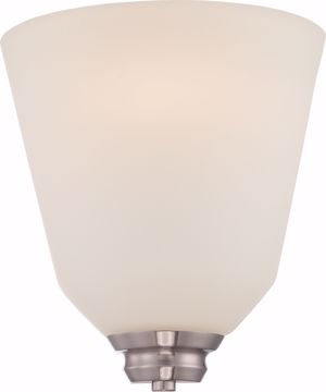 Picture of NUVO Lighting 62/361 Calvin - 1 Light Wall Sconce with Satin White Glass - LED Omni Included