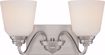 Picture of NUVO Lighting 62/367 Calvin - 2 Light Vanity Fixture with Satin White Glass - LED Omni Included