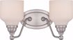 Picture of NUVO Lighting 62/387 Kirk - 2 Light Vanity Fixture with Satin White Glass - LED Omni Included