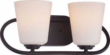 Picture of NUVO Lighting 62/417 Dylan - 2 Light Vanity Fixture with Satin White Glass - LED Omni Included