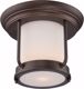 Picture of NUVO Lighting 62/633 Bethany - LED Outdoor Flush Fixture with Satin White Glass