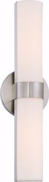 Picture of NUVO Lighting 62/732 Bond - Double 17-1/2" LED Vanity with White Acrylic Lens