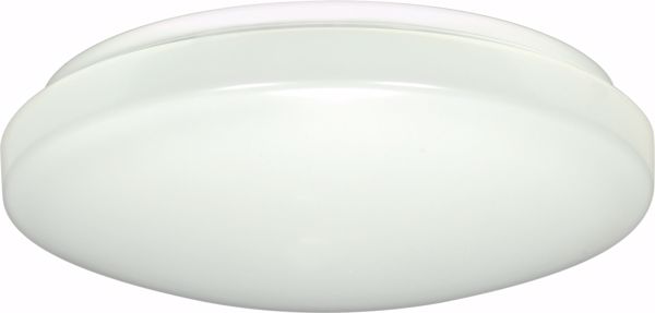 Picture of NUVO Lighting 62/748 14" Flush Mounted LED Light Fixture - White Finish; With Occupancy Sensor;120V