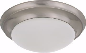 Picture of NUVO Lighting 62/786 LED Light Fixture; 12" Flush Mounted; Frosted Glass; Brushed Nickel Finish; 120-277 Volts