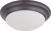 Picture of NUVO Lighting 62/789 LED Light Fixture; 14" Flush Mounted; Frosted Glass; Mahogany Bronze Finish; 120-277 Volts