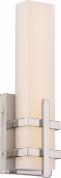 Picture of NUVO Lighting 62/871 Grill - Single LED Wall Sconce; Polished Nickel Finish