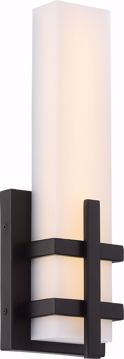 Picture of NUVO Lighting 62/873 Grill - Single LED Wall Sconce; Aged Bronze Finish