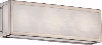 Picture of NUVO Lighting 62/895 Crate - 12" LED Vanity Fixture with Gray Marbleized Acrylic Panels; Brushed Nickel Finish