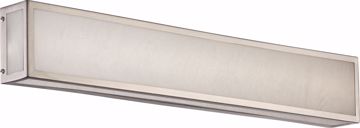 Picture of NUVO Lighting 62/896 Crate - 24" LED Vanity Fixture with Gray Marbleized Acrylic Panels; Brushed Nickel Finish