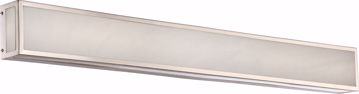 Picture of NUVO Lighting 62/897 Crate - 36" LED Vanity Fixture with Gray Marbleized Acrylic Panels; Brushed Nickel Finish