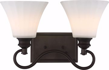 Picture of NUVO Lighting 62/902 Tess 2-Light Vanity; Aged Bronze Finish