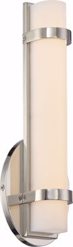 Picture of NUVO Lighting 62/931 Slice - Single LED Wall Sconce; Polished Nickel Finish