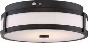 Picture of NUVO Lighting 62/976 LED Emergency Lighting; Flush Fixture; Aged Bronze Finish; Battery Backup Ready