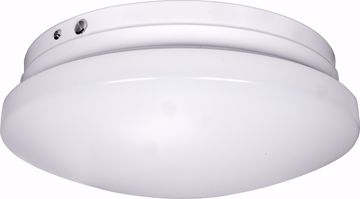 Picture of NUVO Lighting 62/991 LED EMR Flush mount fixture; Emergency battery back-up ready; 14" Diameter; 20 watt integrated LED module; 3000K; 120/277 volts