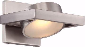 Picture of NUVO Lighting 62/994 Hawk LED Pivoting Head Wall Sconce - Brushed Nickel Finish - Lamp Included