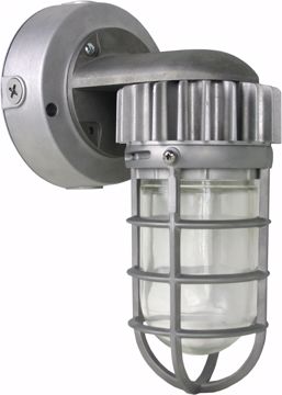 Picture of NUVO Lighting 65/078 LED Vapor Proof Wall Mount Silver Finish; Silver Finish; 120-277V