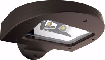 Picture of NUVO Lighting 65/097 LED Arc Wall Pack; 38 Watts; Bronze Finish; 5000K; 3500 Lumens