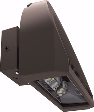 Picture of NUVO Lighting 65/098 LED Adjustable Arc Wall Pack; 32 Watts; Bronze Finish; 5000K; 2900 Lumens