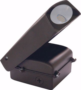 Picture of NUVO Lighting 65/102 LED Adjustable Wall Pack; 20 Watts; Bronze Finish Photocell Included; 5000K; 1800 Lumens