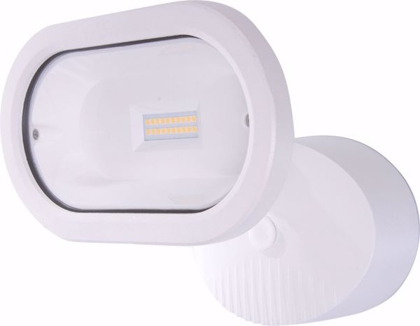 Picture of NUVO Lighting 65/105 LED Security Light; Single Head; White Finish; 4000K; 1200 Lumens