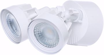 Picture of NUVO Lighting 65/107 LED Security Light; Dual Head; White Finish; 4000K; 2000 Lumens