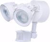 Picture of NUVO Lighting 65/108 LED Security Light; Dual Head; Motion Sensor Included; White Finish; 4000K; 2000 Lumens