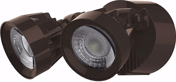 Picture of NUVO Lighting 65/203 LED Security Light; Dual Head; Bronze Finish; 3000K