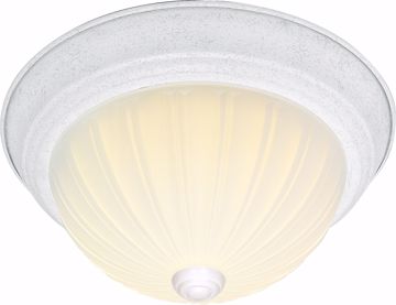 Picture of NUVO Lighting SF76/125 2 Light - 11" - Flush Mount - Frosted Melon Glass