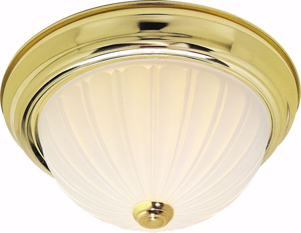 Picture of NUVO Lighting SF76/126 2 Light - 13" - Flush Mount - Frosted Melon Glass