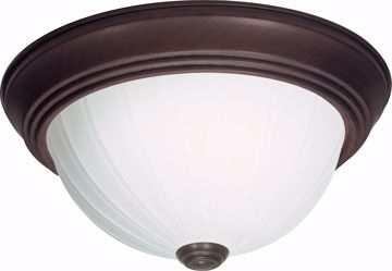 Picture of NUVO Lighting SF76/246 2 Light - 11" - Flush Mount - Frosted Melon Glass