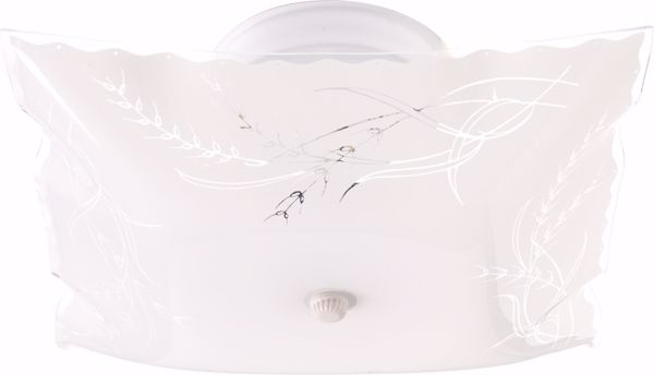 Picture of NUVO Lighting SF76/270 2 Light - 12" - Ceiling Fixture - Square Wheat / Ruffled Edge