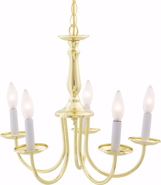 Picture of NUVO Lighting SF76/280 5 Light - 18" - Chandelier - with Candlesticks