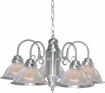 Picture of NUVO Lighting SF76/444 5 Light - 22" - Chandelier - With Clear Ribbed Shades