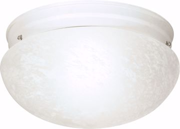 Picture of NUVO Lighting SF76/614 2 Light - 12" - Flush Mount - Large Alabaster Mushroom
