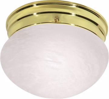 Picture of NUVO Lighting SF76/672 1 Light - 8" - Flush Mount - Small Alabaster Mushroom