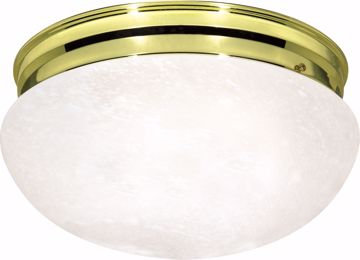 Picture of NUVO Lighting SF76/678 2 Light - 12" - Flush Mount - Large Alabaster Mushroom
