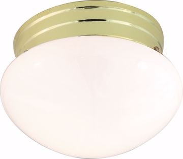 Picture of NUVO Lighting SF77/059 1 Light - 8" - Flush Mount - Small White Mushroom